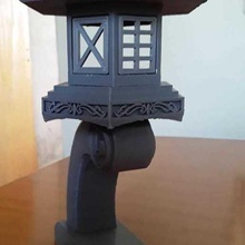 japonês lanterna a arte de pedra 3d print model - Mito3D