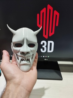 japanese mask oni japan nippon war 3d print model - Mito3D