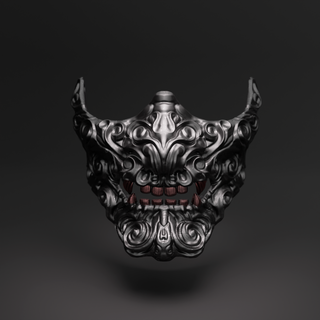 giapponese maschera giapponese maschera 3d print model - Mito3D