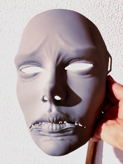 giapponese stile demone maschera orrore halloween ragazzo folclore costume mostro fantasma 3d print model - Mito3D