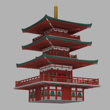 giapponese tempio arte Giappone decorazione 3d print model - Mito3D