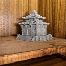 Japonca tapınak şakak mabet Kutu mimari halot yapımı dojo depolama Japonya bina binalar 3d print model - Mito3D