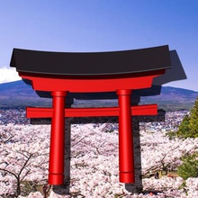 japanische torii Architektur sculture Kunst 3d print model - Mito3D