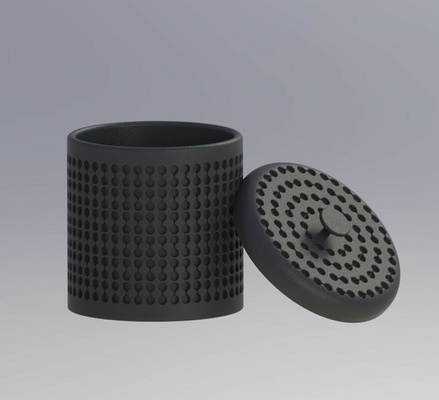 jar container lid vase storage desk organizer cup holder can bottle 3d print model - Mito3D