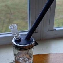 jarjarbongtop Wasser Rohr Mason Krug Gadget 18mm Downstem 420 Bong Glas Deckel Wasserrohr 3d print model - Mito3D