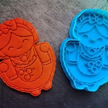 jarocha oyuncak bebek kesici tavuk kurabiye işaretleyici Meksika 15 Eylül Veracruz 3d print model - Mito3D