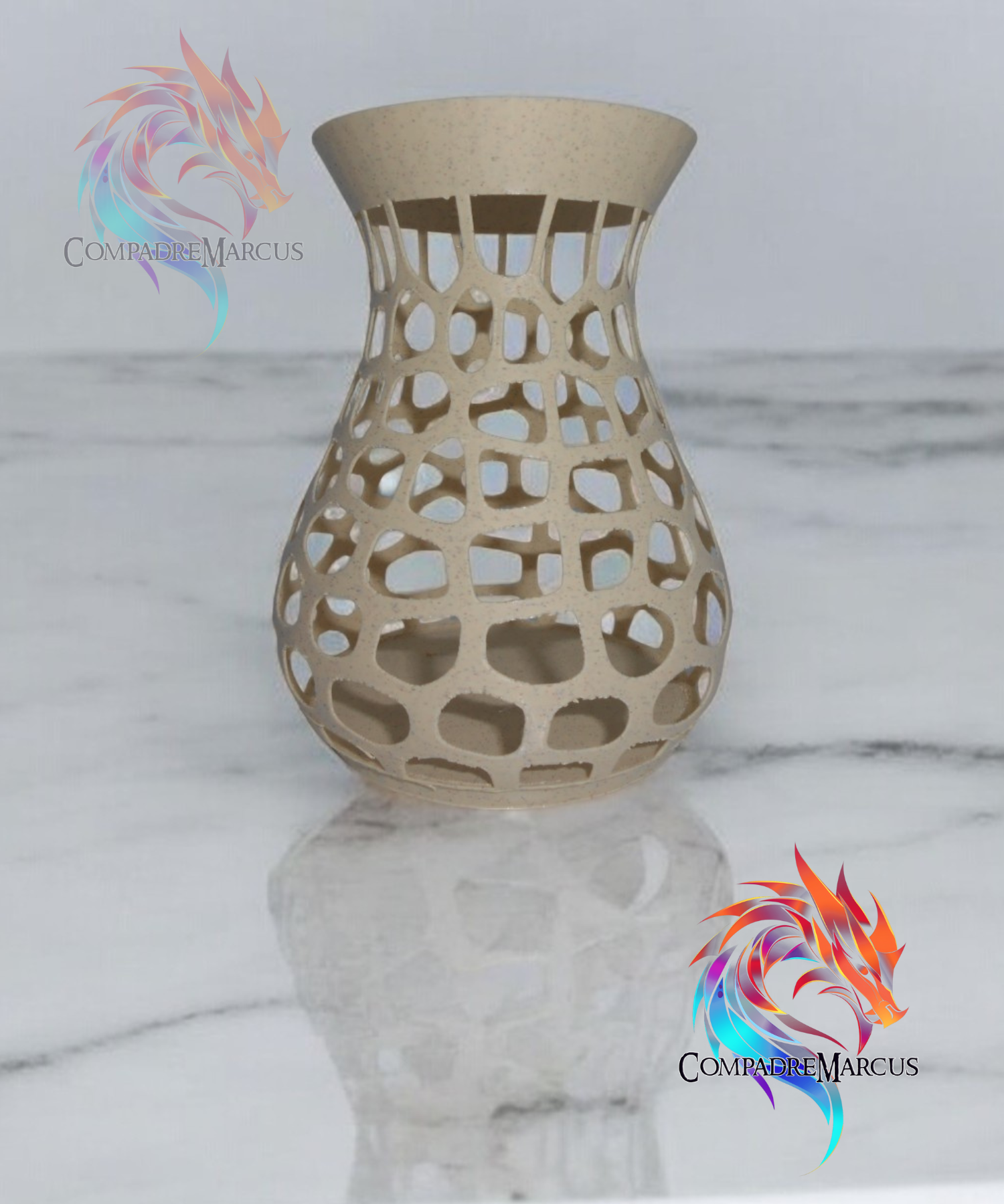 vase voronoi 1 zuhause haus jarr sico auffällig komisch estilo maceta 3D print model - Mito3D