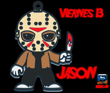 jason keychain friday 13th Jewelry voorhees the horror movies killer disturbing image loss fanatic details design 3d printing stl collection gift creepy fun fear terror 3d print model - Mito3D