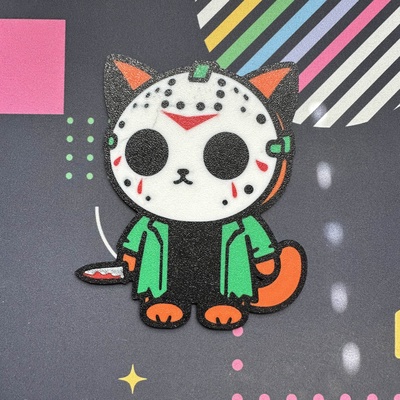 jason kitty kunst halloween katze freitag 13th 3d print model - Mito3D