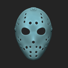 jason mask - friday 13th fashion terror halloween decorative collectible miniature keychain fantasy face acessories 3d print model - Mito3D