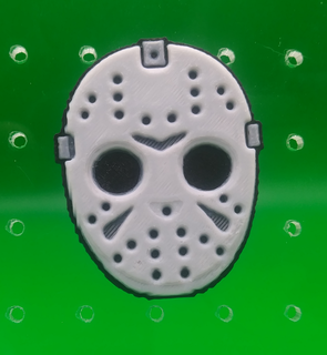 Jason masque épingle maks Halloween effrayant film boucle d'oreille 3d print model - Mito3D