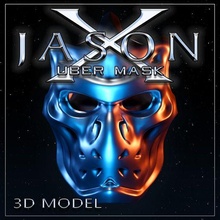 Jason uber masque art voorhees hockey Vendredi 13th 3d print model - Mito3D