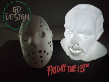jason voorhees - friday 13th tealight mask reading light nightlight man cave movie horror scary halloween cor hockey 3d print model - Mito3D
