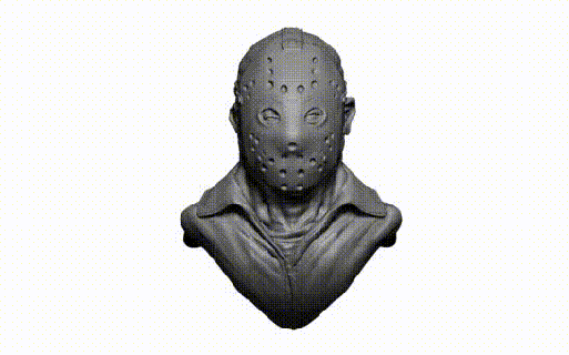 Jason voorhees buste Vendredi 13th 13 horreur Halloween 3d print model - Mito3D