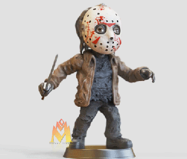 jason voorhees chibi -friday 13th- 80's 90's movies- monster figurine-monster series Various friday the 13th billy loomis killer scream mask film gremlins cute 80th predator scifi horror comedy movie alien diorama caricature 3d print model - Mito3D