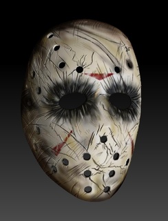 jason voorhees damage custom mask Art jason voorhees mask friday the 13th scary mask halloween mask damage mask mask for 3d printer cosplay mask  3d print model - Mito3D