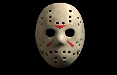 Jason voorhees masque 3d numérique Télécharger casque horreur Halloween 3dmodel hockey 3d print model - Mito3D