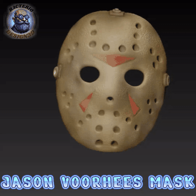 jason voorhess maske voorhees terror film cosplay halloween mörder friday13 psychopathisch feld eishockey 3d print model - Mito3D