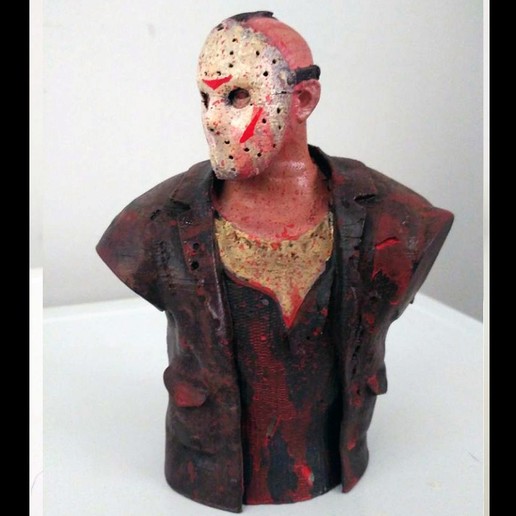 jason vorhees en el busto art película voorhees 13friday 3D print model - Mito3D