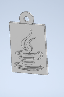 Java chaveiro café programação programa java Dê dinheiro 3d print model - Mito3D