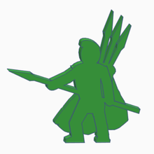 javelineer Figur in der version 2 Spiel seine rpg javelin spearman Helden miniaturen zahlen minifig flatmini Spiele 3d print model - Mito3D