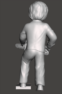 javier milei chainsaw president 3d print model - Mito3D