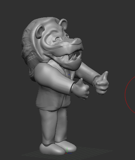 javier milei human lion 3d print model - Mito3D