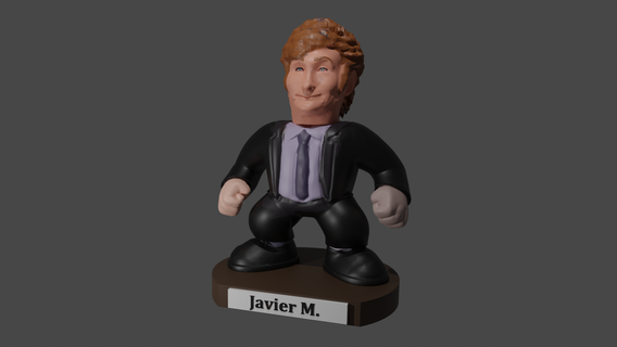 javier miller merhamet Devlet Başkanı iktisatçı oyuncak bebek Funko aday 3d print model - Mito3D