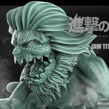 mandíbula titán galiardo Arte porco shingeki kyojin ataque anime figura manga 3d print model - Mito3D