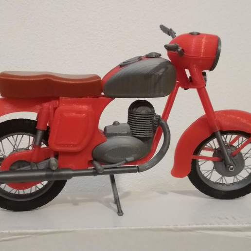 jawa 250 gadget vintage moto giocattolo 3D print model - Mito3D