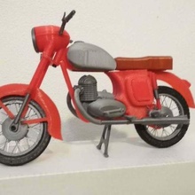 Jawa 250 bisiklet Çek Harley Honda sıcak çubuk kawasaki Kawasi motor motosiklet retro ölçek Skoda suzuki nostaljik Araçlar 3d print model - Mito3D