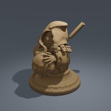 jawa Arte estrella guerras r2d2 estatua mini escultura 3d print model - Mito3D