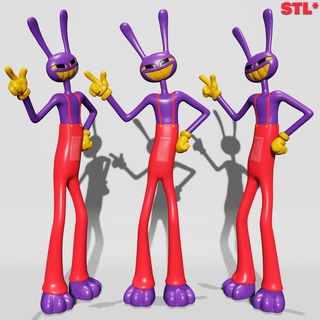jax - amazing digital circus 3d model stl Art the cartoon rabbit action figure toy game 3d print model - Mito3D