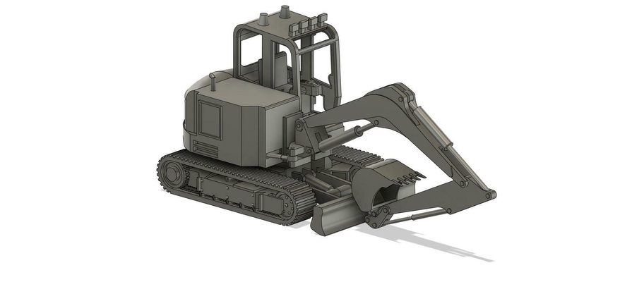 jcb 86 mini escavador n calibre 1 148 escala modelo ferrovias 3d print model - Mito3D