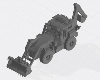 jcb hmee high mobility engineer excavator military nzdf nz new zealand backhoe 3d print model - Mito3D