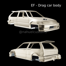 jdm ef hatch turbo - drag car body 3d print model - Mito3D