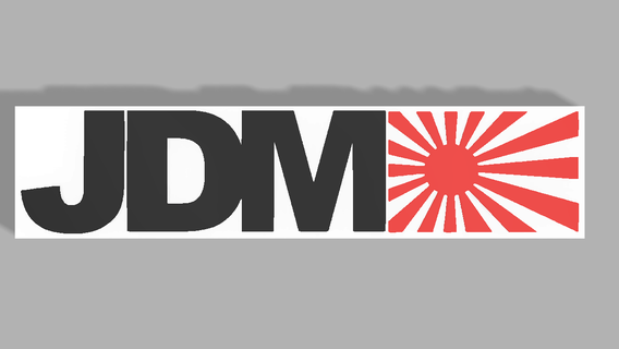 jdm logotipo diecast carro Japão 3d print model - Mito3D