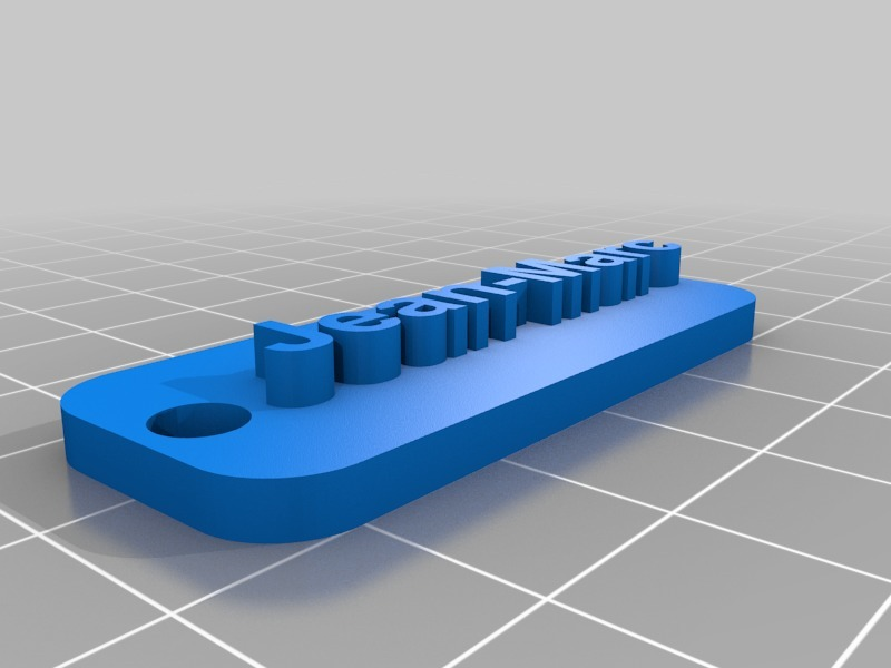 jean marc anahtarlık takı kot Marc 3D print model - Mito3D