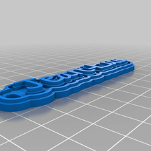 jean customized keychains 3d print model - Mito3D