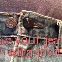 jeans botão de extensão a moda os acessórios 3d print model - Mito3D