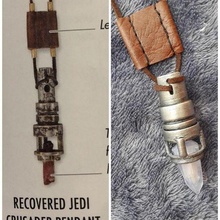 Jedi cruzado luke's pendente moda cosplay cristal Kyber sabre luz Lucas Skywalker colar sith Estrela guerras traje 3d print model - Mito3D