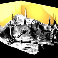 jedi immaginario montagna del tempio vari mappa 3d print model - Mito3D