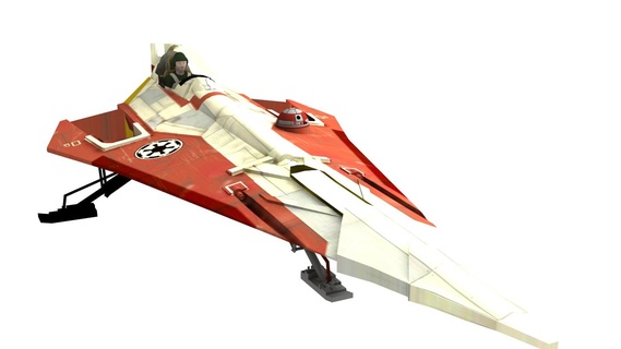 jedi fighter star wars jedi figther star wars  3d print model - Mito3D
