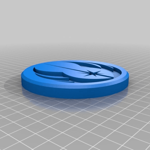 jedi order coaster 1 star wars signs_logos 3D print model - Mito3D