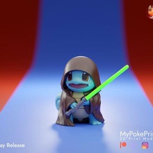 Jedi sincap star savaşlar pokemon 3d print model - Mito3D