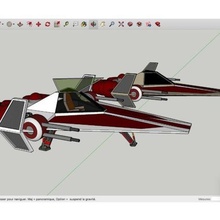 jedi-fighter in star wars verschiedene 3d print model - Mito3D