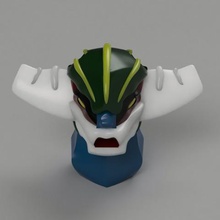 jeeg berserk head pendant jewelry stenoxp robot 3d print model - Mito3D