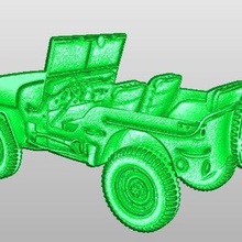 jeep Kunst 3d print model - Mito3D