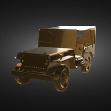 jeep armée 3d print model - Mito3D