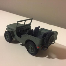 jeep 1941 assembly kit game scale modeling vehicles military 3d print model - Mito3D